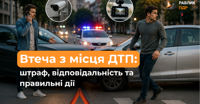 Втеча з місця ДТП: що робити, штраф і відповідальність
