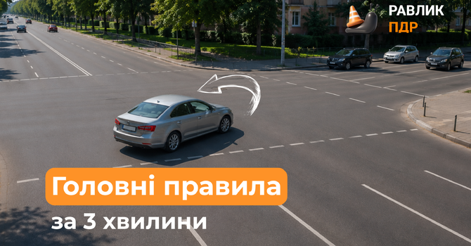 Розворот за ПДР: правила виконання на перехресті та місця, де розворот заборонено