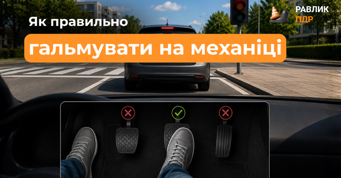 Як гальмувати на механіці на світлофорі: поради новачкам 